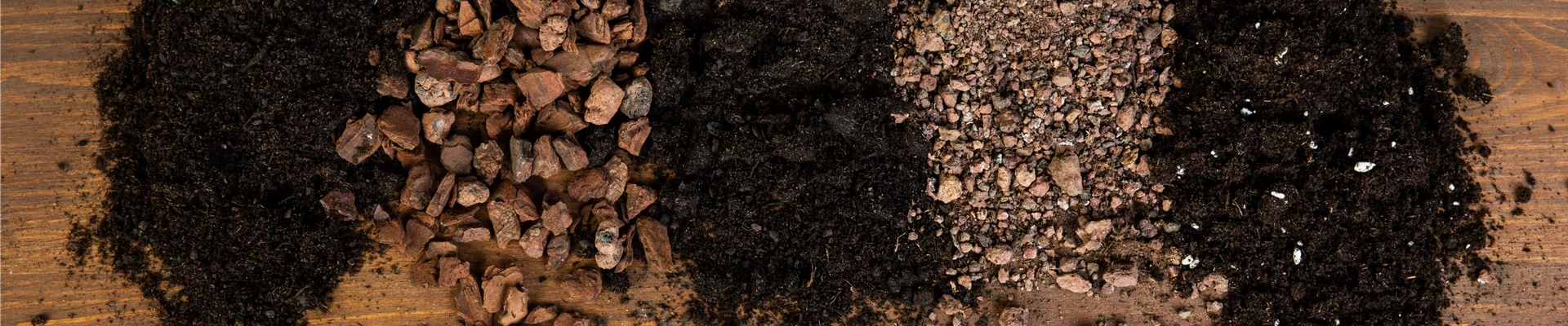 Verschiedene Sorten von Erde